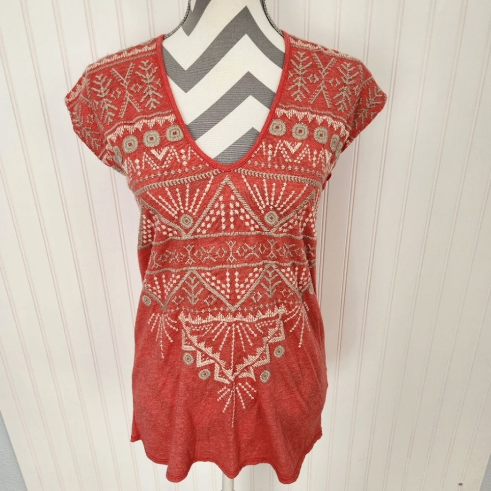 Johnny Was | NWT Colette Deep Scoop Tee HTO XS